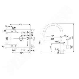 Franke Colonnes - Set de cuisine G275MČ, évier en fragranit MRG 611-62  + robinet FN 6018.901, noir mat 114.0700.791