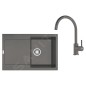 Franke Colonnes - Set de cuisine G276ŠK, évier en fragranit BSG 611 + robinet FC 6018.084, gris pierre 114.0700.796 Franke Colonnes - Set de cuisine G276ŠK, évier en fragranit BSG 611 + robinet FC 6018.084, gris pierre 114.0700.796