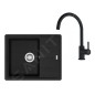 Franke Colonnes - Set de cuisine G278MČ, évier en fragranit BFG 611-62 + robinet FC 6018.901, noir mat 114.0700.801 Franke Colonnes - Set de cuisine G278MČ, évier en fragranit BFG 611-62 + robinet FC 6018.901, noir mat 114.0700.801