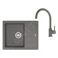 Franke Colonnes - Set de cuisine G278ŠK, évier en fragranit BSG 611-62 + robinet FC 6018.084, gris pierre 114.0700.804 Franke Colonnes - Set de cuisine G278ŠK, évier en fragranit BSG 611-62 + robinet FC 6018.084, gris pierre 114.0700.804