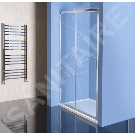 Polysan Easy Line - Porte de douche 1500 mm, aluminium poli/verre clair EL1515
