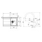Franke Colonnes - Set de cuisine T119Č, évier en tectonite OID 611-78 + robinet FP 6018.901, noir / noir mat 143.0687.312 Franke Colonnes - Set de cuisine T119Č, évier en tectonite OID 611-78 + robinet FP 6018.901, noir / noir mat 143.0687.312