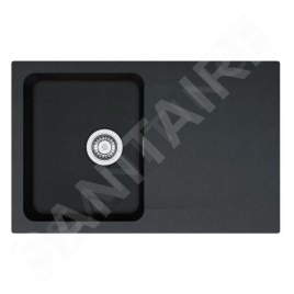 Franke Colonnes - Set de cuisine T119Č, évier en tectonite OID 611-78 + robinet FP 6018.901, noir / noir mat 143.0687.312