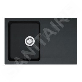 Franke Colonnes - Set de cuisine T111Č, évier en tectonite OID 611-78  + robinet FN 3230.031, noir / chrome 143.0687.313