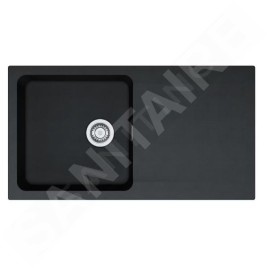 Franke Colonnes - Set de cuisine T112Č, évier en tectonite OID 611+ robinet FN 3230.031, noir / chrome 143.0687.323