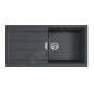 Franke Colonnes - Set de cuisine T117Č, évier en tectonite S2D 611-100 et robinet FN 3230.031, noir/chrome 143.0687.342 Franke Colonnes - Set de cuisine T117Č, évier en tectonite S2D 611-100 et robinet FN 3230.031, noir/chrome 143.0687.342