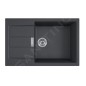 Franke Colonnes - Set de cuisine T124Č, évier en tectonite S2D 611-78 XL et robinet FP 6018.901, noir / noir mat 143.0687.357 Franke Colonnes - Set de cuisine T124Č, évier en tectonite S2D 611-78 XL et robinet FP 6018.901, noir / noir mat 143.0687.357