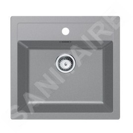 Franke Colonnes - Set de cuisine T114Š, évier en tectonite SID 610 et robinet FN 3230.031, gris / chrome 143.0687.360