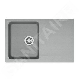 Franke Colonnes - Set de cuisine T119Š, évier en tectonite OID 611-78 + robinet FN 6018.084, gris / gris pierre 143.0687.376