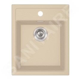 Franke Colonnes - Set de cuisine T113BE, évier en tectonite SID 610-40 + robinet FN 3230.031, beige / chrome 143.0687.383