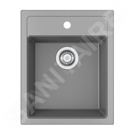 Franke Colonnes - Set de cuisine T121Š, évier en tectonite SID 610-40 + robinet FN 6018.084, gris / gris pierre 143.0687.385