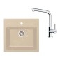 Franke Colonnes - Set de cuisine T114BE, évier en tectonite SID 610 + robinet FN 3230.031, beige / chrome 143.0687.389 Franke Colonnes - Set de cuisine T114BE, évier en tectonite SID 610 + robinet FN 3230.031, beige / chrome 143.0687.389