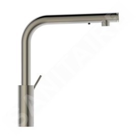 Ideal Standard Gusto - Mitigeur d'évier avec distributeur de savon, acier A7817GN