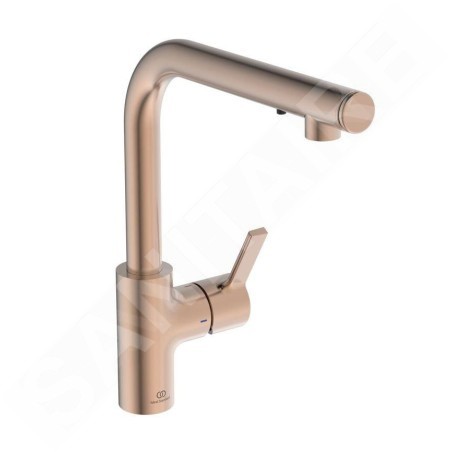 Ideal Standard Gusto - Mitigeur d'évier avec distributeur de savon, Sunset Rose A7817J4