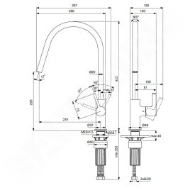 Ideal Standard Gusto - Mitigeur d’évier, chrome BD408AA