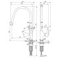 Ideal Standard Gusto - Mitigeur d’évier, chrome BD408AA