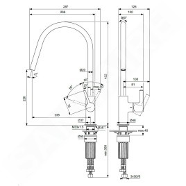 Ideal Standard Gusto - Mitigeur d’évier, chrome BD409AA