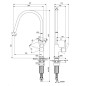 Ideal Standard Gusto - Mitigeur d’évier, chrome BD409AA