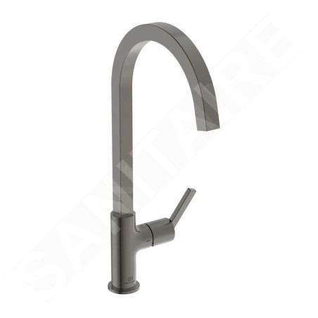 Ideal Standard Gusto - Mitigeur d'évier, gris magnétique BD411A5