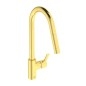 Ideal Standard Gusto - Mitigeur d'évier avec bec extractible, or brossé BD414A2