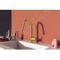 Ideal Standard Gusto - Mitigeur d'évier avec bec extractible, or brossé BD414A2