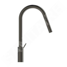 Ideal Standard Gusto - Mitigeur d'évier avec bec extractible, gris magnétique BD414A5