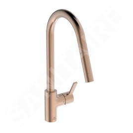 Ideal Standard Gusto - Mitigeur d'évier avec bec extractible, Sunset Rose BD414J4