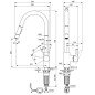 Ideal Standard Gusto - Mitigeur d'évier avec douchette extractible, inox BD416GN