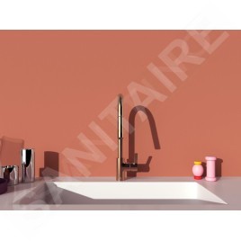 Ideal Standard Gusto - Mitigeur d'évier avec douchette extractible, Sunset Rose BD416J4