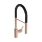 Ideal Standard Gusto - Mitigeur d'évier avec bras flexible et douchette, Sunset Rose/noir BD417J4