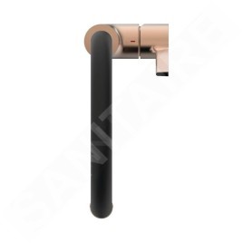 Ideal Standard Gusto - Mitigeur d'évier avec bras flexible et douchette, Sunset Rose/noir BD417J4