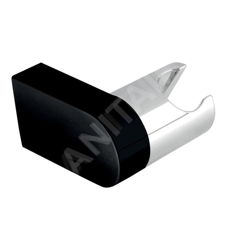 Novaservis Supports - Support de douche rotatif, noir mat/chrome D/MULTI1,5