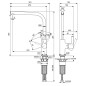 Ideal Standard Gusto - Mitigeur d'évier, gris magnétique BD418A5