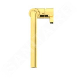 Ideal Standard Gusto - Mitigeur d'évier avec douchette extractible, or brossé BD420A2