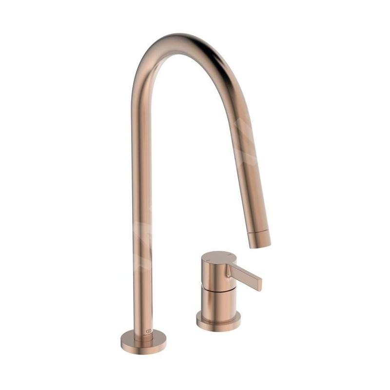 Ideal Standard Gusto - Mitigeur d’évier, installation à 2 trous, Sunset Rose BD422J4