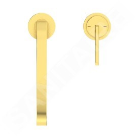 Ideal Standard Gusto - Mitigeur d'évier, installation à 2 trous, or brossé BD423A2