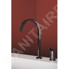 Ideal Standard Gusto - Mitigeur d'évier, installation à 2 trous, gris magnétique BD423A5