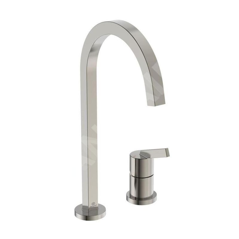 Ideal Standard Gusto - Mitigeur d'évier, installation à 2 trous, acier BD423GN