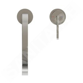Ideal Standard Gusto - Mitigeur d'évier, installation à 2 trous, acier BD423GN