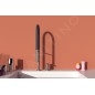 Ideal Standard Gusto - Mitigeur d´évier avec bras flexible et douchette, installation à 2 trous, acier/noir BD425GN