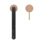 Ideal Standard Gusto - Mitigeur d´évier avec bras flexible et douchette, installation à 2 trous, Sunset Rose/noir BD425J4