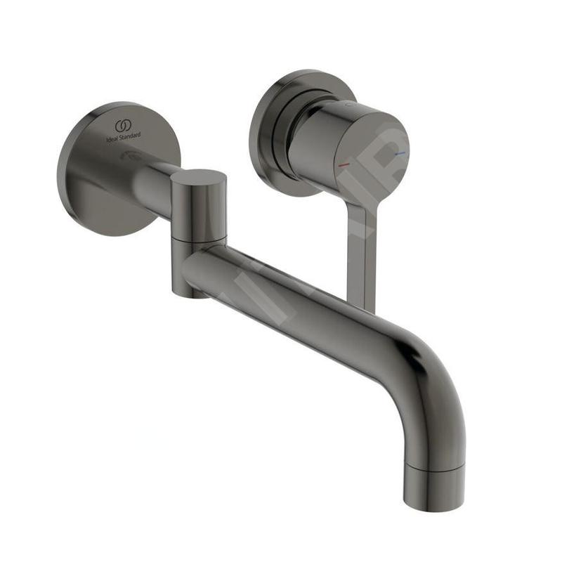 Ideal Standard Gusto - Mitigeur d´évier encastrable, installation à 2 trous, installation à 2 trous, gris magnétique BD426A5