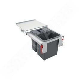 Franke Poubelle tri sélectif - Poubelle encastrable Garbo 45-2 121.0200.692