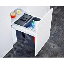 Franke Poubelle tri sélectif - Poubelle encastrable Garbo 45-2 121.0200.692