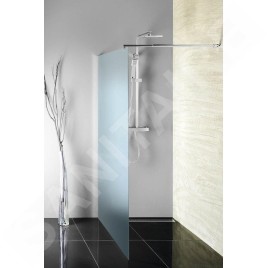 Aqualine Walk-In - Paroi de douche 1100x1900 mm, verre BRICK WI110