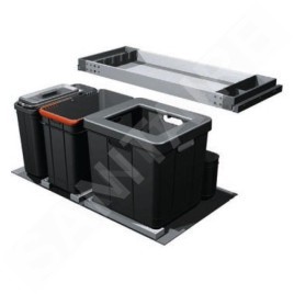 Franke Poubelle tri sélectif - Poubelle encastrable Composta  350-90 121.0307.528