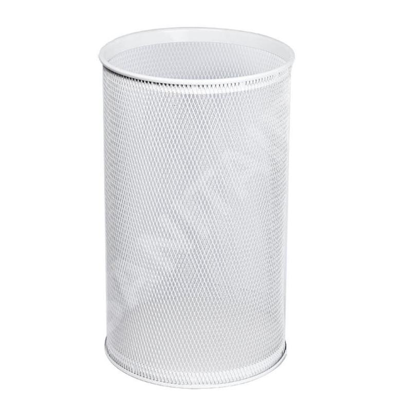 Sanela Paniers métalliques - Poubelle, 32 l, blanche SLZN 98A