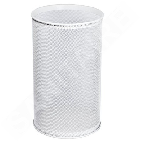 Sanela Paniers métalliques - Poubelle, 32 l, blanche SLZN 98A