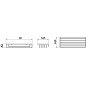 Jika Generic - Tablette en fil métallique, 300x125x45 mm, chrome H3853D30042001 Jika Generic - Tablette en fil métallique, 300x125x45 mm, chrome H3853D30042001