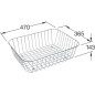 Villeroy & Boch Accessoires - Panier en fil de fer 470x143x365 mm, inox brossé 839700K1